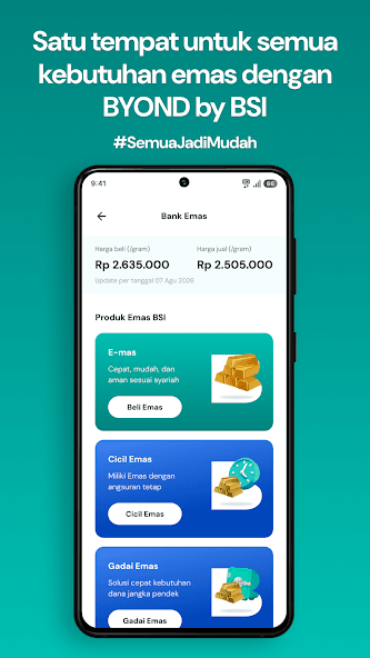 BYOND by BSI financial services screen