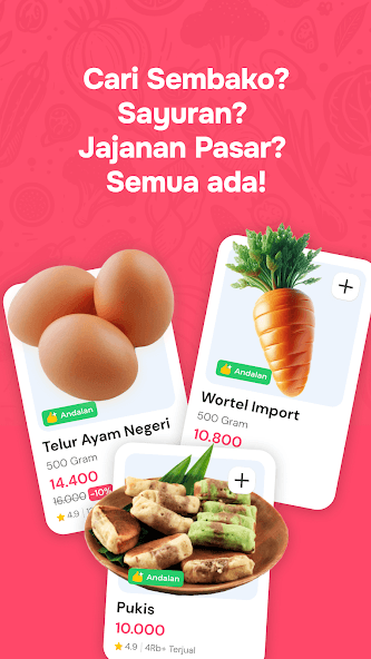 Titipku product browsing screen