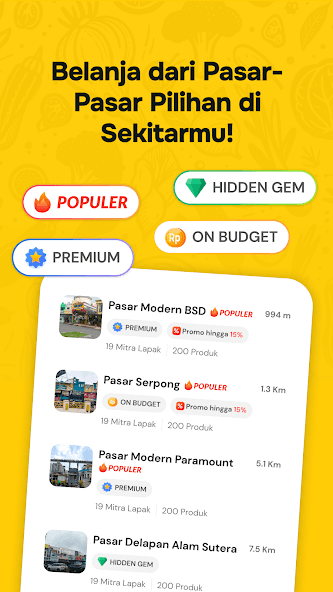 Titipku market shopping screen